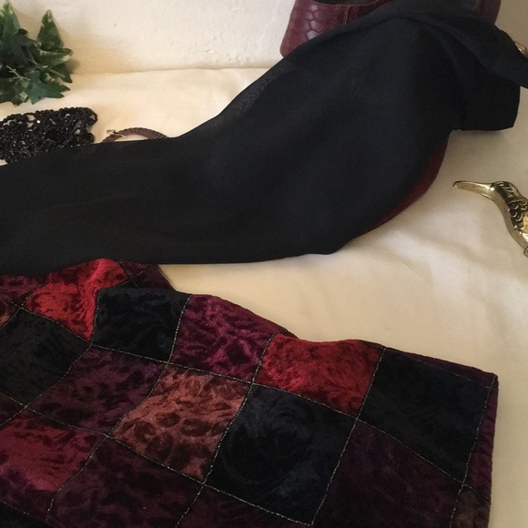 BFA Classics Patchwork Sheer Sleeve Blouse - Picture 8 of 8